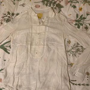 GUC White Blouse from Anthropologie